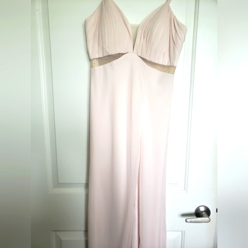 Azazie Blush Maxi Dress